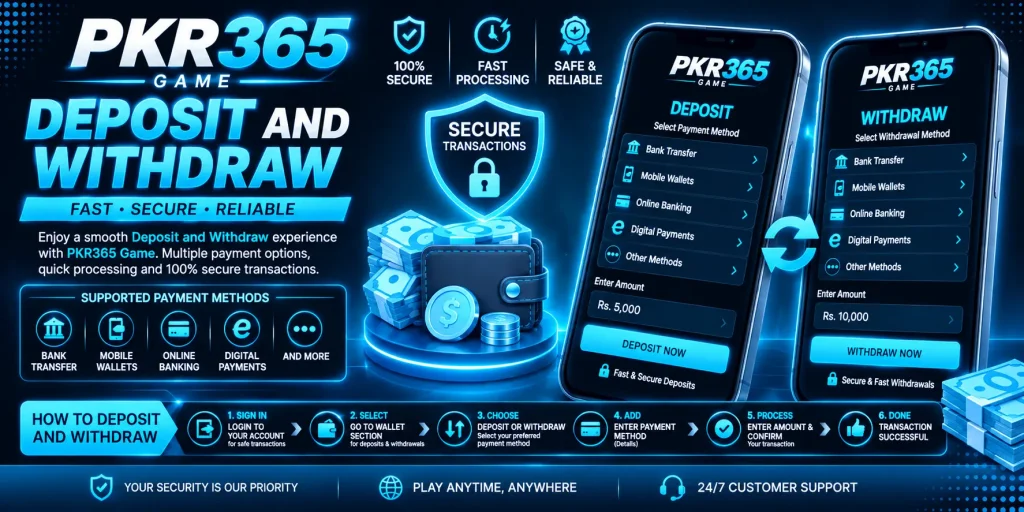 Deposit and Withdraw